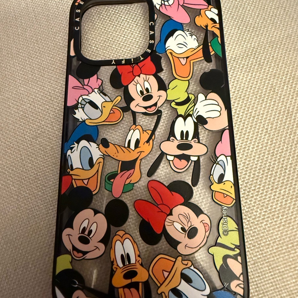 Casetify Colorful Disney Characters Phone Case pre owned